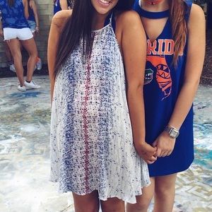 Free People Sleeveless Floral Flowy Dress